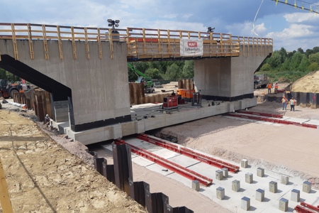 Sliding a 1700 ton colossus in Sprendlingen